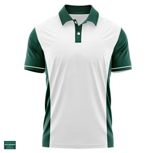 Uniforme du personnel Polo Coton Poly Mélange Coupe régulière Logo de broderie personnalisé - Product Image 5