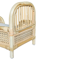 Handgemachtes umwelt freundliches Bauernhaus Rattan Puppen bett Hochwertiges Bett für wieder geborene Puppen Großhandel guten Preis von Vietnam Fabrik