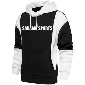 เสื้อกันหนาวผ้าฝ้ายมีฮู้ดแขนยาวสำหรับผู้ชายเสื้อกันหนาวโอเวอร์ไซส์แบบสั่งตัด - Product Image 3