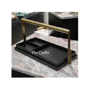 Plateau de service alimentaire en aluminium de qualité supérieure, taille et forme personnalisées, articles d'hôtellerie, plateau à thé, café, nourriture - Product Image 5