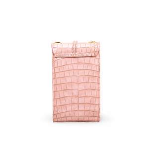 Décontracté avec logo personnalisé pour pochette rose P97473 Sac à cosmétiques pliable en cuir PU avec fermeture à glissière Logo géométrique imprimé - Product Image 1