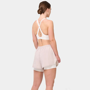 Shorts de sport pour femmes avec poches en coton French Terry avec cordon de serrage Shorts décontractés d'été pour l'entraînement avec ODM OEM - Product Image 2