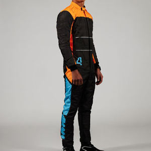 Combinaison de course respirante et à séchage rapide pour karting et moto, de qualité supérieure, imprimée sur mesure avec logo personnalisé pour les compétitions de course - Product Image 3