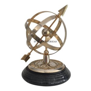 Bureau et Bibliothèques Bureaux Globe du monde plaqué or décoratif avec support de concepteur unique en bois de l'Inde au prix le plus bas - Product Image 3