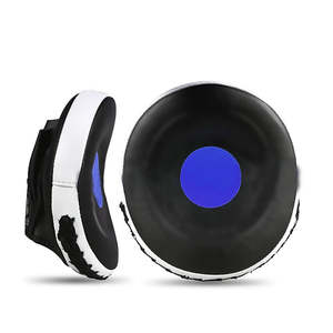 New Arrival Fighting <b>Boxing</b> Kick Shield Made Of Leather With Stripe Customization Contrast Color Highest Quality - Product Image 1