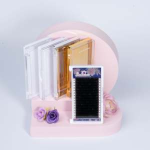 ขนตาปลอมแบบเกาหลีขนตาปลอมแบบนุ่มสีดำด้าน4-22มม. 0.05 0.07มม. - Product Image 1