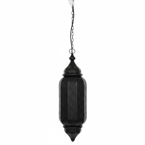 Handcrafted Moroccan Style <b>Black</b> Metal Hanging <b>Lantern</b> Premium Quality Eco-Friendly Christmas Decorative <b>Candle</b> Holder Indoor - Product Image 4
