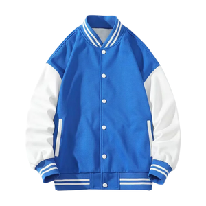 Top Venta de alta calidad 100% cuerpo de lana, Mangas de cuero de vaca original cómodo bordado personalizado Logo hombres Varsity chaqueta - Product Image 3