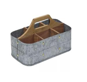 Porte-couverts en métal galvanisé avec combinaison en bois, nouveau Design pour vaisselle et cuillère, nouveau Style porte-ustensiles - Product Image 3