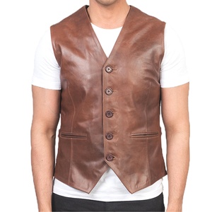 Gilet en cuir de qualité supérieure, gilet de moto en cuir, gilet de motard personnalisé en cuir - Product Image 5