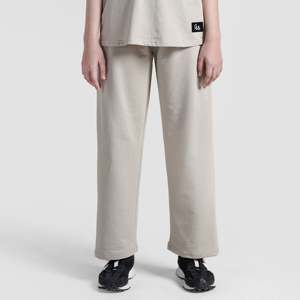 Pantalones de pana beige para mujer, transpirables, de pierna recta y ancha, con cintura media, estilo casual de oficina para la temporada de otoño - Product Image 1