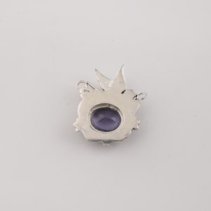 Collar de Plata de Ley con Gema de Iolita, Diseño Único y Moderno Hecho a Mano, Joyería con Piedra de Nacimiento de Septiembre, Regalo para Esposa - Product Image 6