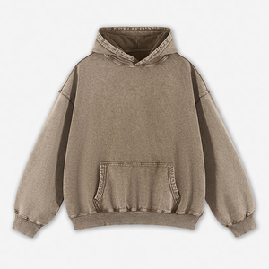 Sweats à capuche sur mesure du fabricant, couleurs personnalisées, mélanges de coton 420GSM, sweats à capuche oversize en molleton, sweats à capuche vierges en coton 100% - Product Image 3