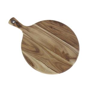 Bandeja de servicio de madera pulida de diseño personalizado, bandeja de madera con mango - Product Image 1