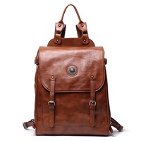 Sac à dos scolaire de luxe en cuir de qualité supérieure, fait main, personnalisable, unisexe, avec fermeture éclair, port USB, antivol, logo personnalisé, vente en gros