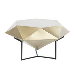Mesa de Centro de Aluminio Metálico de Diseño Contemporáneo de Lujo con Elegancia Minimalista para Decoración del Hogar y la Oficina - Product Image 1