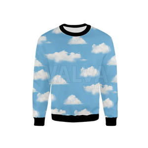 Ropa de calle personalizada sudaderas sólidas tela de lana de invierno algodón mezclado 3D impreso bajo MOQ OEM sublimación liso teñido personalizado - Product Image 1