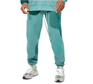 Conjunto de 2 piezas de algodón al por mayor, Sudadera con capucha de dos tonos y logotipo personalizado, sudaderas con capucha de bloque de color y panel de nuevo diseño para hombre - Product Image 2