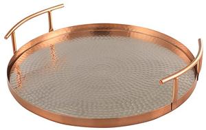 Venta caliente árabe moderno precio al por mayor personalizado metal oro martillado bandeja de diseño directo del fabricante - Product Image 4