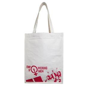 Bolsa de compras de algodón ecológica para mujer, gran logotipo personalizado, aplicación Universal, bolsa de lona para llevar comestibles - Product Image 6