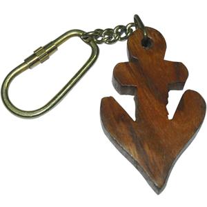 Top Produit Ancre Forme En Bois Porte-clés De Luxe Vintage Article Survie En Plein Air Étanche Indien Artisanat Article Nouveau Design 2025 - Product Image 1