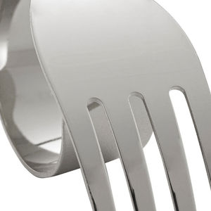 Premium OEM Customized Metal Napkin <b>Rings</b> Newly Trendy <b>Spoon</b> Shaped <b>Silver</b> Napkin <b>Rings</b> Unique New Design for Premium Table - Product Image 2
