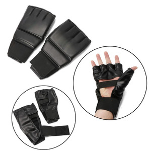 ถุงมือ MMA ครึ่งนิ้วแบบปรับแต่งได้สำหรับฝึกชกมวยศิลปะการต่อสู้แบบผสมอุปกรณ์ป้องกันเทควันโด - Product Image 6