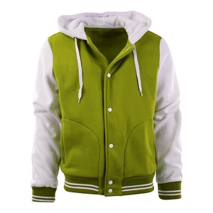 Veste universitaire Letterman personnalisée pour hommes col montant de gros pour la conduite de moto au printemps - Product Image 1