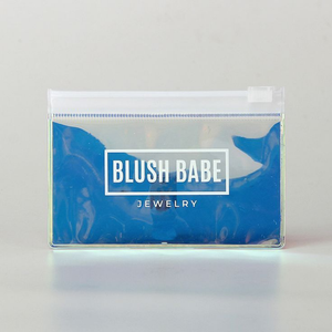 Custom Printed Logo Clear PVC Slide Lock <b>Packaging</b> <b>Bag</b> for Swimwear Jewelry Cosmetics Reusable Zipper Pouch - Product Image 3