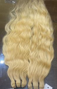 Extensiones de cabello humano 613 Rubio, cabello Natural ondulado con Clip, calidad superior, envío por FedEx, 100g - Product Image 6