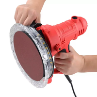 Rectifieuse de mur 180mm Machine portable Mastic Machine à poncer les murs à main sous vide automatique