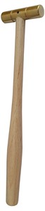 ค้อนทองเหลืองพร้อมที่จับไม้สำหรับอุปกรณ์เครื่องประดับ - Product Image 2