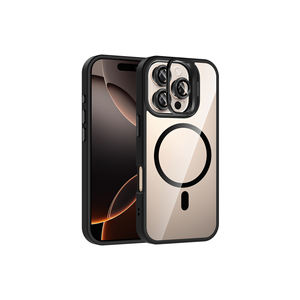 Coque de protection en silicone de style Ins haut de gamme compatible MagSafe pour iPhone 16 Pro Max et Plus avec protection de l'objectif de l'appareil photo - Product Image 1