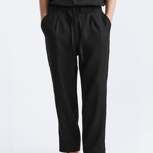 Custom Logo Winter Fleece <b>Joggers</b> Pants Elastic Rib Waistband Drawstring Slim Fit Leg Sweat <b>Stacked</b> Pants For Men 2025 - Product Image 6