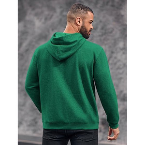 Sudadera con capucha de punto y con estilo para hombres, mujeres y niños, Sudadera con capucha de etiqueta privada con bolsillo de canguro y estampado verde 2024 - Product Image 4