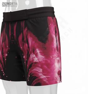 กางเกงขาสั้น MMA สำหรับผู้หญิงผู้ชายชุดฝึกต่อสู้ผ้ายืดแบบกำหนดเองได้ - Product Image 3