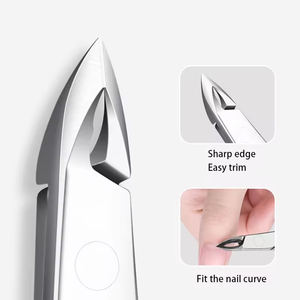 กรรไกรตัดเล็บทนทานพร้อมโลโก้ OEM อุปกรณ์ดูแลหนังกำพร้าทำจากสเตนเลส - Product Image 5