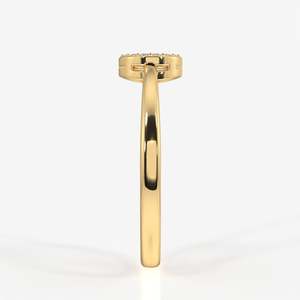 Anillo de Plata de Ley con Moissanita y Diamantes, Brillo Etéreo, Elegante y Lujoso - Product Image 3