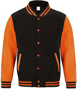 Chaqueta universitaria de béisbol de escuela secundaria personalizada de alta calidad para hombre/chaqueta universitaria informal Letterman para hombre al por mayor - Product Image 6