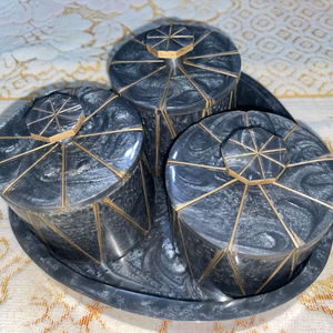 Juego de Frascos de Resina Epoxi Natural Multifuncionales al por Mayor, Frascos de Almacenamiento de Cocina de Alta Venta para Frutos Secos - Product Image 4