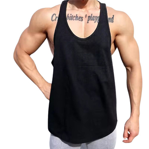 Breathable Gym Workout Sleeveless Shirt Men Bodybuilding Clothing Fitness Sportswear <b>Vests</b> New Workout Gym Guys Tank Tops - Product Image 2