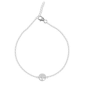 Compre Tobilleras/Payals de Plata 925 100% Auténtica para Mujeres y Niñas, Chapadas en Oro de 14k con un Bonito Diamante, Material Principal: Oro - Product Image 1