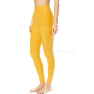 กางเกงเลกกิ้งออกกำลังกายเข้ายิมเอวกลางระบายอากาศของผู้หญิงกางเกงโยคะสไตล์ลำลองสินค้าออก2025 - Product Image 5