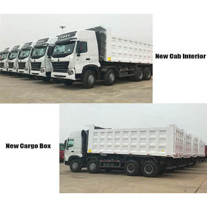 Camion benne d'occasion Sinotruk Howo A7 420 Euro 4, poids total du véhicule 30t, transmission automatique, transmission 6x4 8x4, capacité 50t pour la construction - Product Image 3