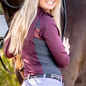 Camisas personalizables de alta demanda para mujer, capa Base, ropa ecuestre al por mayor, camisa para montar a caballo - Product Image 4