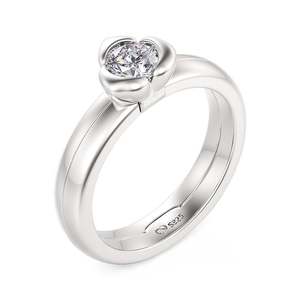 Bague de promesse personnalisée Jeulia en argent sterling avec rubis et zircon - Product Image 4