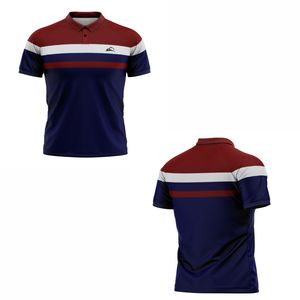 เสื้อโปโลแขนสั้นสำหรับฤดูร้อนผ้าถักออกแบบได้เองมีลายพิมพ์สำหรับเครื่องแบบทีม - Product Image 3