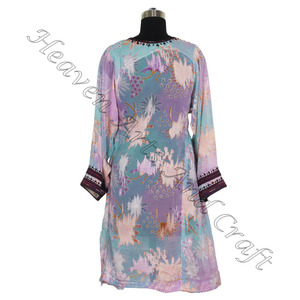 BDR080 Vintage Long Balochi Veste-Coton/Soie Balochi Robe Vintage Bohème Du Fournisseur Indien Vintage Broderie À La Main - Product Image 6