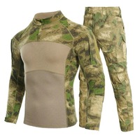 Ensemble tactique unisexe camouflage grenouille, respirant, imperméable, écologique, en polyester/coton Rip-Stop, pour homme