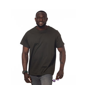 Haute qualité 100% coton surdimensionné boîte Fit hommes T-Shirt Logo personnalisé sérigraphie goutte épaule conception été en gros recadrée - Product Image 2